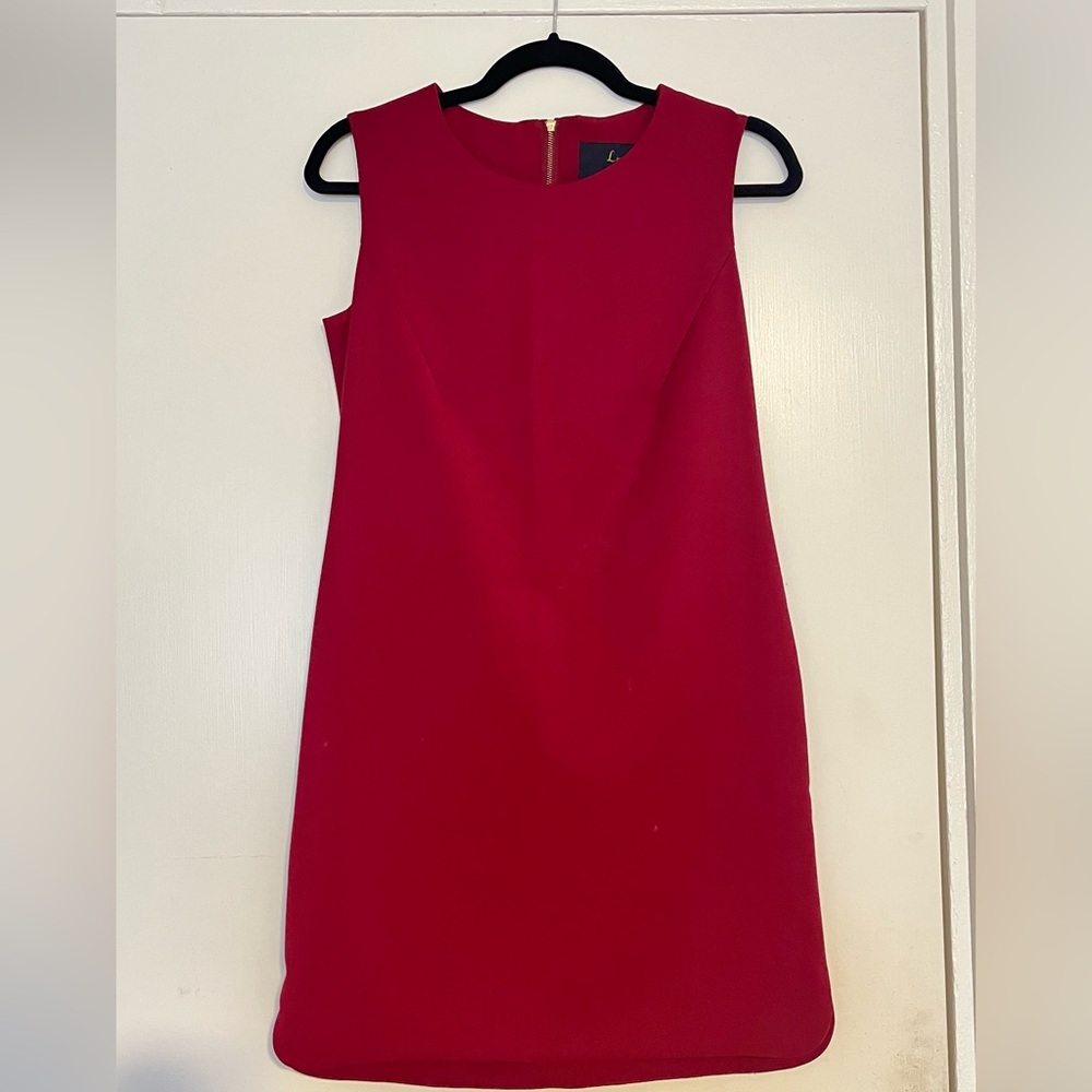 Elegant Red Sleeveless Dress